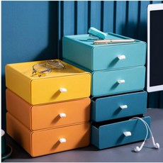 코리아 책상정리함 서랍형수납함 펜트리 리방박스 약통정리함 인테리어박스 데스크, 책상 미니 서랍 청녹색