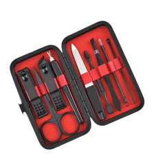 精巧便攜多功能美甲工具套裝，專業級指甲護理，隨時展現自信風采, 1組, 【九件套】顏色隨機出!