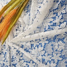 dklace 레이스원단모음 / 원단레이스 5915 폭 145cm 자가드원단, 화이트, 1개