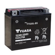 YUASA 湯淺 YTX20L-BS 機車電瓶, 1個
