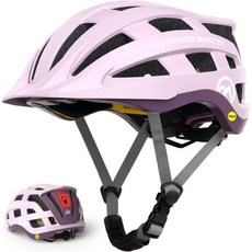 OutdoorMaster 아웃도어마스터 젬 II MIPS 자전거 헬멧 라이트 포함 가벼운 사이클링 산악 및 도로 청소년 성인용