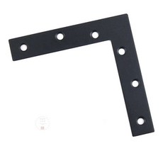 MN ㄱ자 평철 흑색 22mm 가구철물