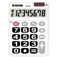 【大林電子】E-MORE 計算機 國家考試用 MS-108L 8位元, 1個