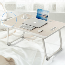 컴퓨터책상 테이블 침대 노트북 좌식 서랍 책상 트레이 접이식, 서랍장 테이블 오크