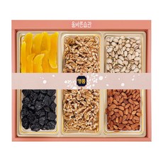 올바른습관 프리미엄 건과 견과 5종 명절설날 선물세트(호두/망고/자두/아몬드/피스타치오), 1개