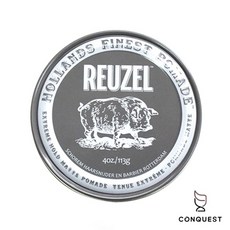 CONQUEST Reuzel 灰豬 Extreme Hold Matte Pomade 水洗式髮油 (35g/113g) - 極強定型 啞光質感, 1個, 灰豬4oz/113g