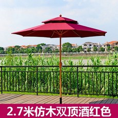 모래 놀이터 대형 어린이집 실외 펜션 모래장 실내 유치원, 1. 2.7m 더블 탑 모조 나뭇결 (버건디)