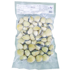 해감된 냉동 자숙 백합조개 60/80 1kg 개별포장 팩, 1개