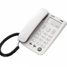 지엔텔 발신자표시 유선전화기 GS-461C, 흰색