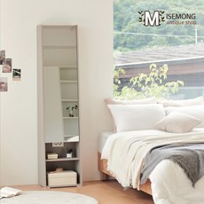 미세몽 벨리 전신거울 수납장 틈새 슬림 원룸 학생 화장대 400 (콘센트), 아카시아