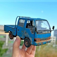 레트로 다이캐스트 성인용 축소판 모형 장난감 트랙터 경운기 트럭 미니어처, 엔지니어링 수송 차량, C. 4륜 트랙터, 1개