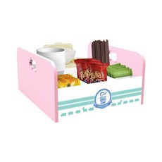 코벡사 점보 커피정리함 돼지핑크 300*330*160mm 믹스 칸막이 수납함 티백