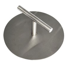 加厚304不銹鋼壓餅器 手壓式滿焊 家用手工壓肉餅 圓形壓蔥油餅機, 1個, 壓餅器直徑17cm