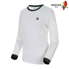 마코 (여성) 라운드넥 배색 티셔츠_MNW1TR71