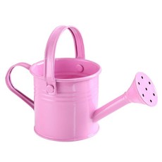 금속 물뿌리개 정원 꽃 주전자 미니 소형 물 스프레이 냄비 성인 대용량 1PC, pink, pink