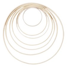 (15cm) 우드링 나무링 모빌 프레임 대형 월행잉 마크라메 재료, 15cm, 1개