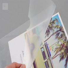 요이찌 A4 L자 투명 파일홀더 12P 종이화일