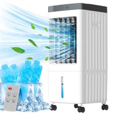 ThinkLife 초대형 이동식 에어쿨러 파워 냉풍기 10L 리모컨 전용아이스팩 4P 포함, 대형 냉풍기