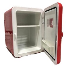 15L 미니 냉장고 - 12V DC110V AC 듀얼 전원 스킨케어 메이크업용 휴대용 탁상용 쿨러