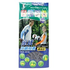 台灣製 露指涼感防曬袖套 透氣外送戶外防曬袖套 防蚊騎車涼感抗UV, 深灰, 1個