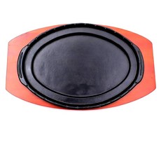 A大豬排盤/組 牛排盤 牛排鐵盤 鑄鐵牛排盤 豬排盤, 1個, NO, 隨機