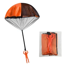 어린이 손으로 던지는 낙하산 장난감 엉킴 없는 피규어 남아 파티 선물 야외 게임, 04 Orange
