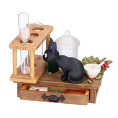 宮崎駿 吉卜力 魔女宅急便立體沙漏 小奇莉的實驗室 黑貓吉吉 擺飾, 1入/盒