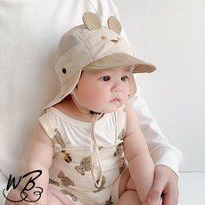 신생아 아기 베어 여름 캡모자 아기외출템
