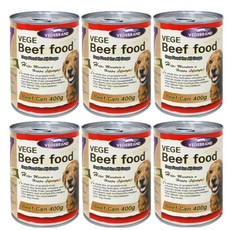 강아지통조림 대용량 소고기 400g x 6개 강아지 습식간식 캔간식, 베게 양고기캔 400g x 6개