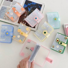 슬생ON 캐릭터 카드북 카드지갑 포켓식앨범 포카바인더 티켓북 신용카드 명함집 포카대지 홀더북 포카, 상세페이지 참조, 블루