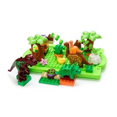 【Hi-toys】40PCS益智拼裝大顆粒積木 恐龍世界 (與樂高相容), 1個, 多色