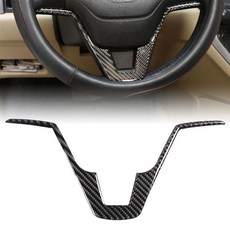 方向盤裝飾罩，適用於 07-11 CRV，碳纖維紋路設計，黏貼式安裝