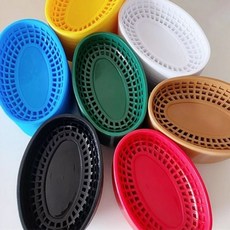 튀김 바구니 소품 음식 촬영 음식바스켓 미니바구니 튀김바구니, 그린