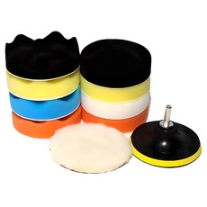 電動鑽頭拋光墊11件組 100mm, 單一商品