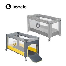 Lionelo Stefi 遊戲嬰兒床 遊戲床 遊戲圍欄, 多彩灰
