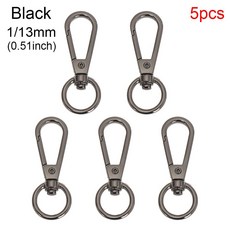 카라비너 비너 캠핑비너 금속 가방 스트랩 버클 랍스터 걸쇠 칼라 카라비너 스냅 키체인 후크 야외 도구 액, 03 1-13mm black