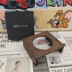 Allen Era 寵物碗組，附木質支架，適合貓咪與狗狗, 1個, 單個木架