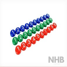 NHB 숫자공부 숫자자석 아기자석놀이, 초록, 1개
