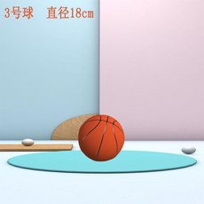 靜音籃球 3號, 1個, 琥珀橘- 3號 3-5歲 ,升級第5代3D凹槽仿真耐用靜音不擾民無需