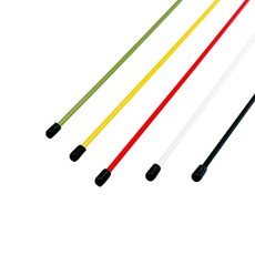 5PCS RC 장난감 범용 플라스틱 안테나 파이프 튜브 슬리브 보트 선박용 자동차 트럭 DIY 모델 건축 부품(블랙 길이 320mm)용 캡 포함, Mix Color 1, 320mm Length