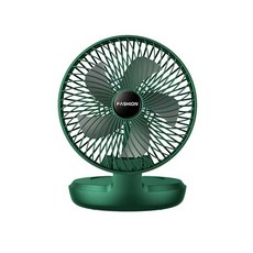FASHION 摺疊循環風扇 USB供電壁掛桌扇, 綠色(USB供電)