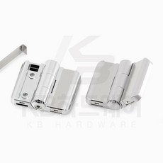 HG-3106R 다이캐스팅 스톱형경첩 산업용기계 공업용기기 배전반 분전함 정면고정 정지형힌지 정첩 아연합금 KB하드웨어 KB메탈, 크롬도금 (CR), 90°, 1개