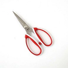 오렌지미싱 PIN 스텐 강력가위 7인치 독일스틸 재단가위 다용도 가죽 두꺼운원단, 1개, 빨강