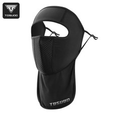 토스오드 자외선차단 쿨링 페이스 커버 골프 자전거 오토바이 여름용 숨쉬기 편한 스포츠 마스크 언굴가리개, 1개, 블랙