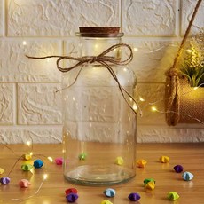 종이학천마리 1000마리 종이별 유리병 생일 말린꽃병 기념일 종이학 코르크 04.대형 (조명포함), 옵션참조