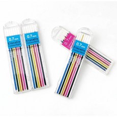 스테파라 [1+1] 컬러 샤프심 0.7 믹스혼합 일러스트 학생 리드 컬러샤프펜슬 리필, 2개, 0.7mm