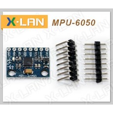 X-LAN GY-521 6軸 MPU 6050 模組 三軸陀螺儀 三軸加速度感測器 (附排針), 1個, 未焊(送排針)