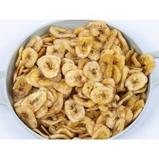 [자연의 달콤함] 20년전통 뻥튀기곡물나라 바나나칩 바삭한 건강 간식 온가족 추천, 350g, 1개