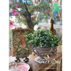 歐式迷你網紋葉束人造花擺飾，仿真插花園藝裝飾，提升居家品味
