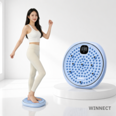 4IN1 뉴업그레이드 지압 트위스트 업그레이드 발지압 스텝퍼 허리 스트레칭 발바닥 지압 마사지판, 파란색, 1개